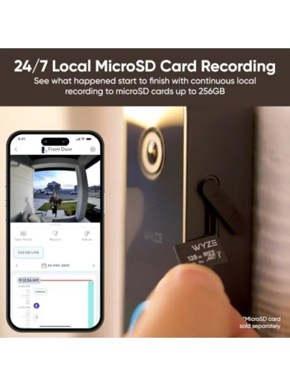 2K HD Wired Doorbell Camera - Smart Home Security, Easy Installation, Compatible